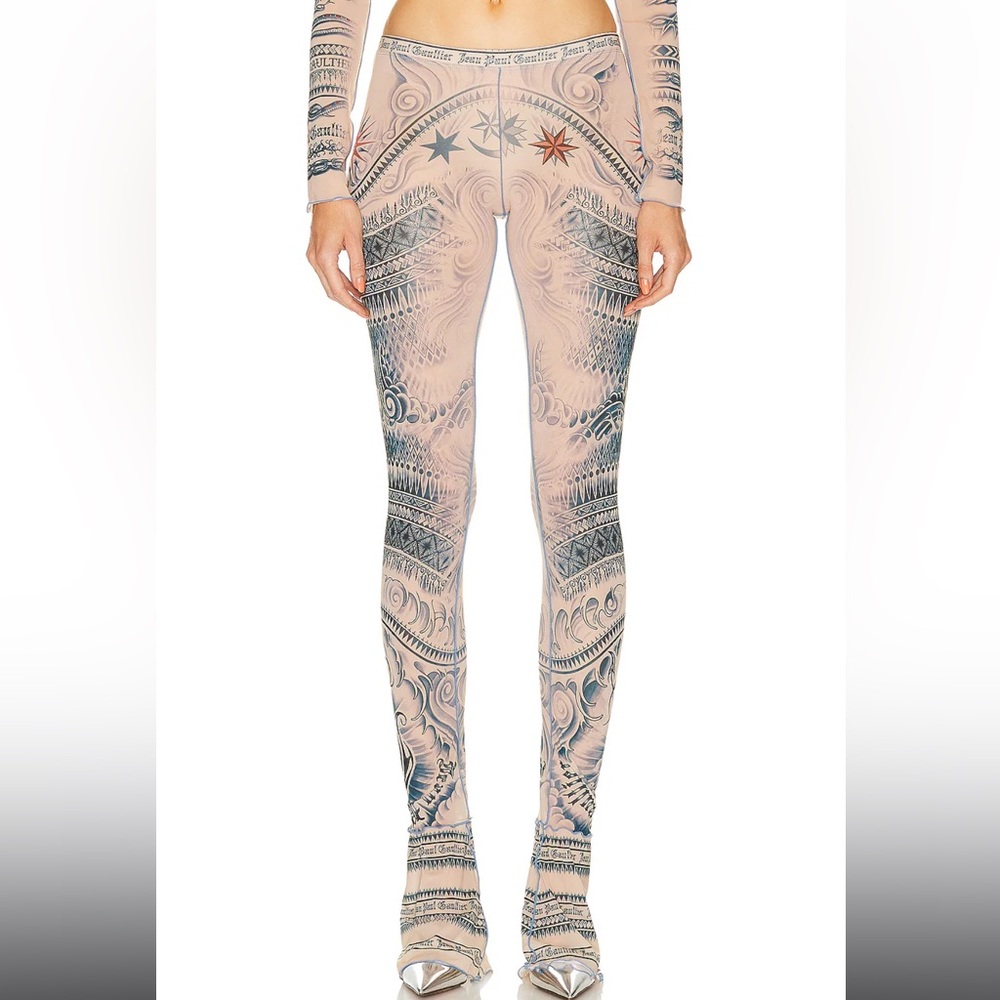 JEAN PAUL GAUTHIER Printed Soleil Flare Trouser
